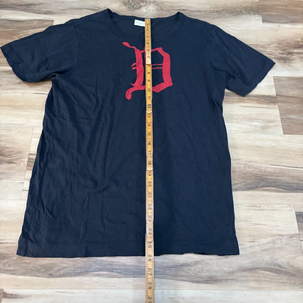 Dries Van Noten T Shirt Red D Graphic Black Cotton Tee - Picture 5 of 9